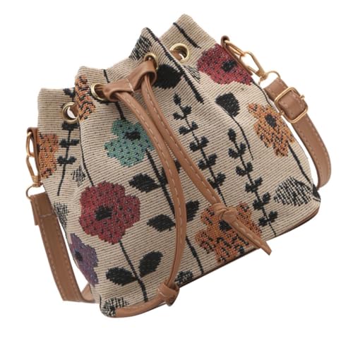 Damen Beuteltasche mit Kordelzug, Umhängetasche, modische Umhängetasche für den täglichen Gebrauch, Stil 03, Böhmisch von Ldbuejiaja
