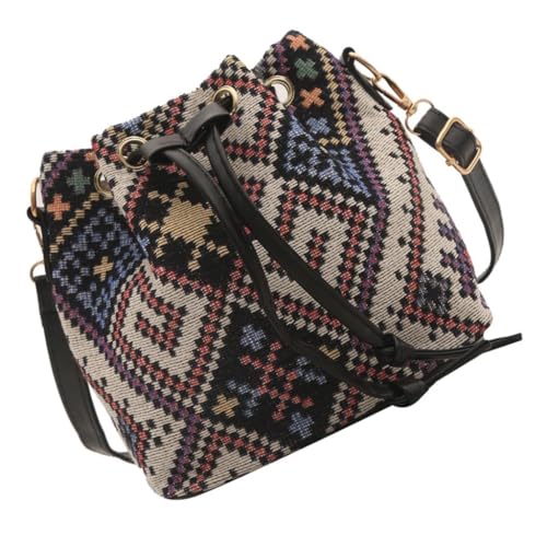 Damen Beuteltasche mit Kordelzug, Umhängetasche, modische Umhängetasche für den täglichen Gebrauch, Stil 06, Böhmisch von Ldbuejiaja
