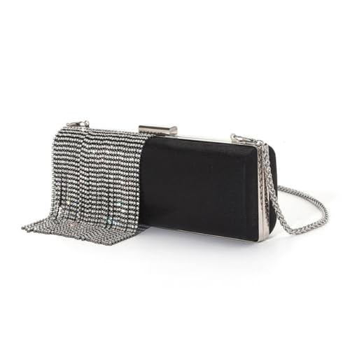 Damen Glitzer Strass Quasten Abend Geldbörse Mode Schultertasche Clutch von Ldbuejiaja