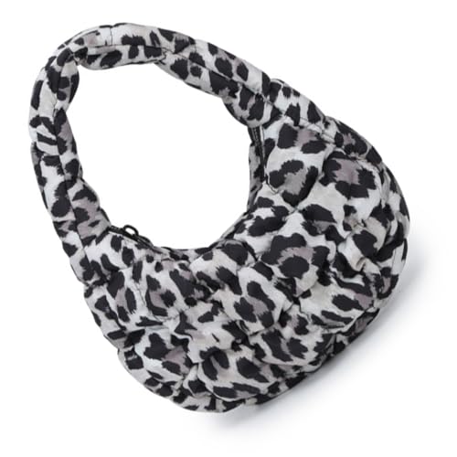 Damen Handtasche Gesteppte Unterarmtasche Leopardenmuster Schultertasche Mode Achseltasche von Ldbuejiaja