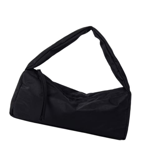 Damen-Handtasche aus weichem Nylon mit Tragegriff für Damen, Studenten und Profis, Schwarz, Böhmisch von Ldbuejiaja