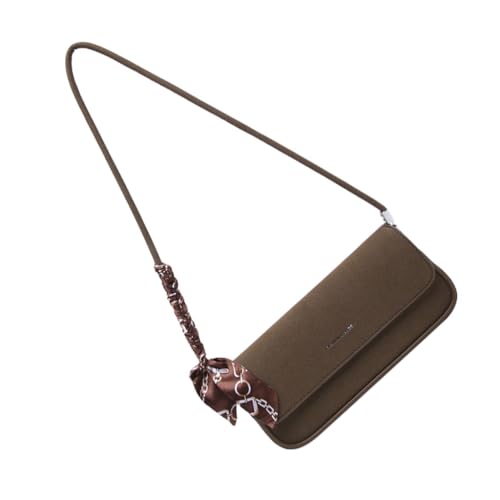 Damen Retro Handtasche Geldbörse All-Matching Achsel Tasche Einfache Brief Schultertasche, Braun, Böhmisch von Ldbuejiaja