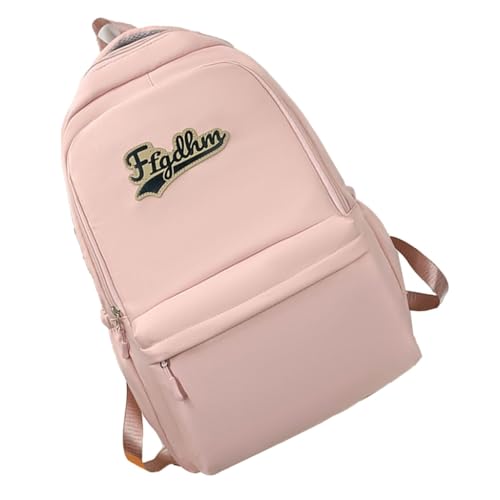 Damen-Rucksack mit großer Kapazität, Schulrucksack, Herren, Reiserucksack, koreanischer Stil, lässiger Rucksack, Laptop-Rucksack, Rosa, Bohemian-Stil von Ldbuejiaja