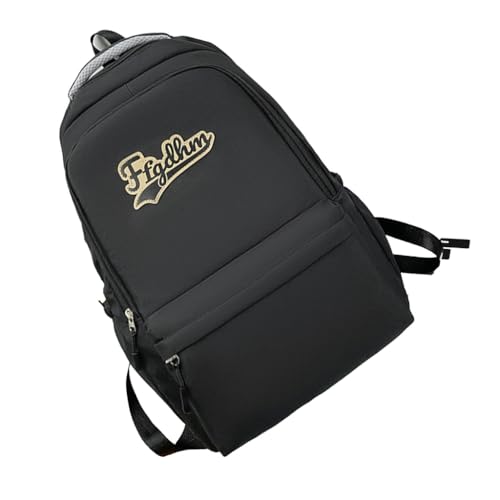Damen-Rucksack mit großer Kapazität, Schulrucksack, Herren, Reiserucksack, koreanischer Stil, lässiger Rucksack, Laptop-Rucksack, Schwarz, Bohemian-Stil von Ldbuejiaja