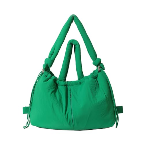 Damen-Umhängetasche, Umhängetasche, Rucksack, einfarbig, Schultertasche für den täglichen Gebrauch, Grün, Böhmisch von Ldbuejiaja