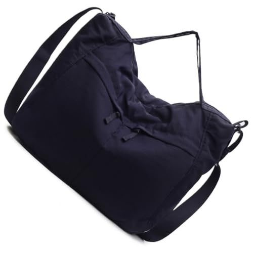 Damen-Umhängetasche, einfarbig, große Kapazität, Pendlertasche, Tiefblau, Böhmisch von Ldbuejiaja