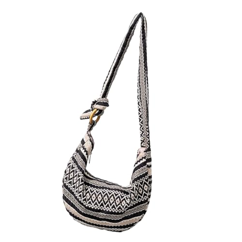 Damen-Umhängetasche, ethnischer Stil, Kuriertasche, Pendlertasche, Geldbörse, Einkaufstasche, Segeltuch, Crossbody-Tasche für den täglichen Gebrauch, Es23001 1 von Ldbuejiaja