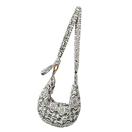 Damen-Umhängetasche, ethnischer Stil, Kuriertasche, Pendlertasche, Geldbörse, Einkaufstasche, Segeltuch, Crossbody-Tasche für den täglichen Gebrauch, Es23001 5 von Ldbuejiaja