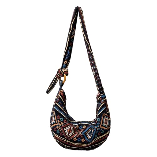 Damen-Umhängetasche, ethnischer Stil, Kuriertasche, Pendlertasche, Geldbörse, Einkaufstasche, Segeltuch, Crossbody-Tasche für den täglichen Gebrauch, Es23001 6 von Ldbuejiaja