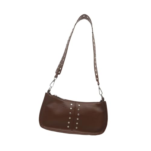 Damen Umhängetasche Koreanische Stile Achseltasche Retro Handtasche All-Matching Unterarmtasche Arbeit Reisetasche für den täglichen Gebrauch, Braun, Böhmisch von Ldbuejiaja