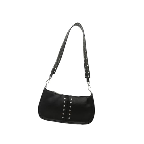 Damen Umhängetasche Koreanische Stile Achseltasche Retro Handtasche All-Matching Unterarmtasche Arbeit Reisetasche für den täglichen Gebrauch, Schwarz, Böhmisch von Ldbuejiaja