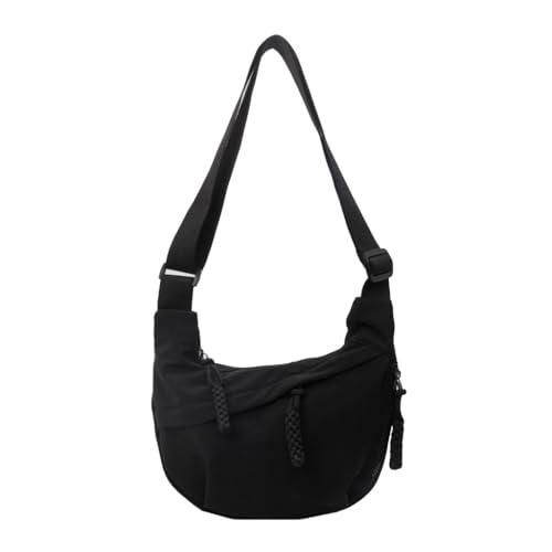 Damen-Umhängetasche mit großem Fassungsvermögen, Knödel, Schultertasche, Umhängetasche, Schwarz, Böhmisch von Ldbuejiaja