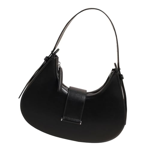 Damen Unterarmtasche Handtasche Geldbörse All-Matching Achseltasche PU Leder Schultertasche, Schwarz, Böhmisch von Ldbuejiaja
