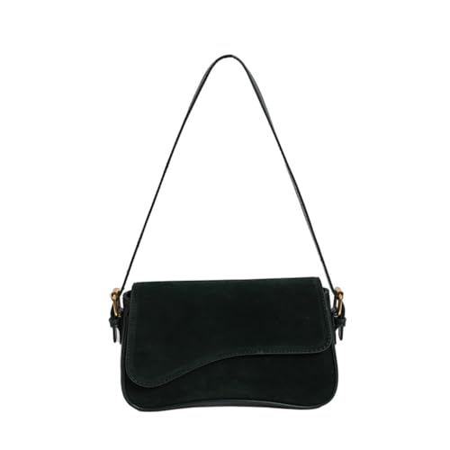 Damentasche Herbst Winter Crossbody Tasche PU Leder Schultertasche Unterarm Geldbörse Einfache Messenger Bag Damen Retro Handtasche, Grün, Böhmisch von Ldbuejiaja