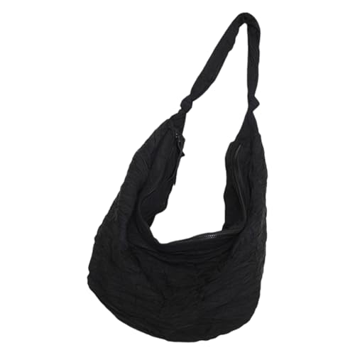 Damentasche Lazy Styles Schultertasche große Kapazität Crossbody Tasche für den Alltag, Schwarz, Böhmisch von Ldbuejiaja