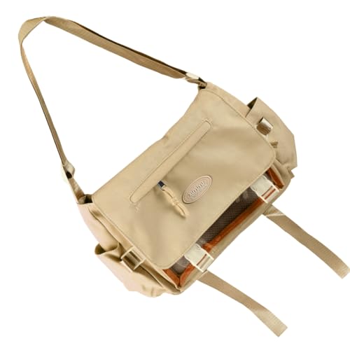 Damentasche im japanischen Stil, Umhängetasche, große Kapazität, Umhängetasche, Kuriertasche, Ita-Tasche, Schultasche für den täglichen Einkauf, Khaki, Böhmisch von Ldbuejiaja