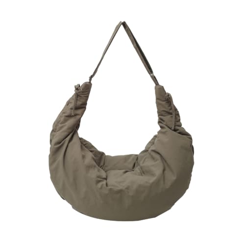 Einkaufstasche mit großer Kapazität für Damen, Crossbody-Tasche, koreanischer Stil, Schultertasche, Armeegrün, Böhmisch von Ldbuejiaja