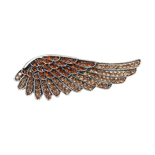 Elegant Vintage Inspirierte Angel Wing Juwelry Pin Mit Funkelnden Kristall Stilvolle Strasssteine ​​Brosche Kleidung Accessoires Stilvolle Frauen Vintage von Ldbuejiaja