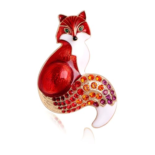 Exquisite Legierungsfüchse Brosche Mit Farbenfrohen Strasssteinen Multi Farbige Tierabzeichen Rucksackdekoration Für Tägliche Verschleiß Mode Accessoires Exquisite Legierungsfüchse Brosche Mit Farbenfrohen Strasssteinen Multi Farbige Tierabzeichen Rucksackdekoration Für Tägliche Verschleiß Mode Accessoires von Ldbuejiaja