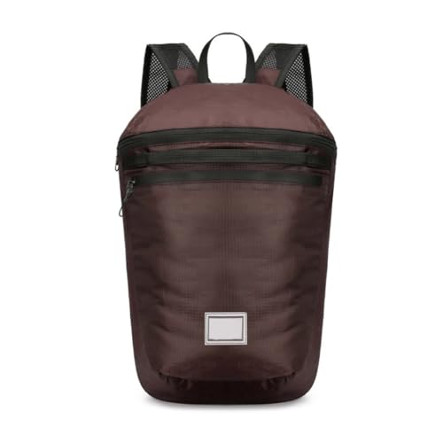 Faltbarer Herren-Outdoor-Rucksack mit farbenfrohem ästhetischem Reiserucksack, Braun, Bohemian-Stil von Ldbuejiaja