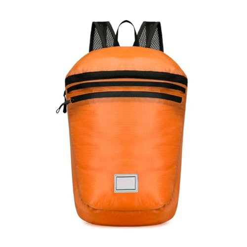 Faltbarer Herren-Outdoor-Rucksack mit farbenfrohem ästhetischem Reiserucksack, Orange, Bohemian-Stil von Ldbuejiaja