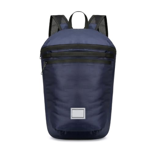 Faltbarer Herren-Outdoor-Rucksack mit farbenfrohem ästhetischem Reiserucksack, Tiefblau, Bohemian-Stil von Ldbuejiaja