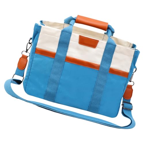 Funktionelle Canvas Umhängetasche mit reichlich Stauraum Damen Crossbody Taschen Handtasche, Blau, Böhmisch von Ldbuejiaja
