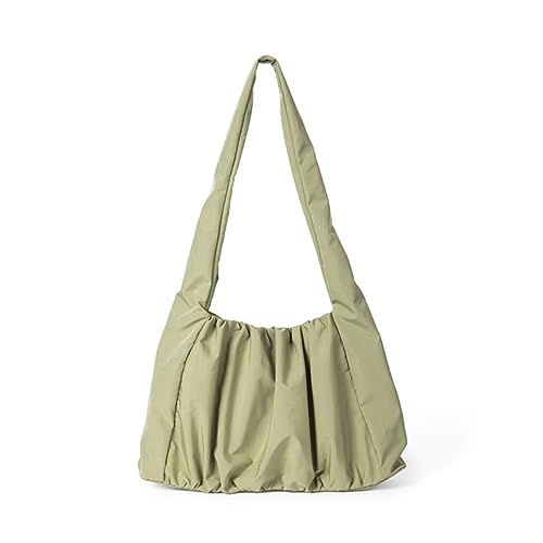 Gezerteltes Vielseitige Tasche Mode Große Umhängetaschen Für Frauen Mädchen Solid Color Shopping Ruched Design von Ldbuejiaja