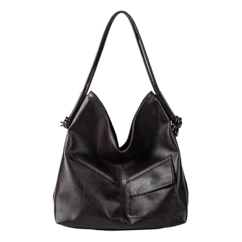 Große Kapazität, weiches PU-Leder, Unterarmtasche, modische Schultertasche, Kaffee, Böhmisch von Ldbuejiaja