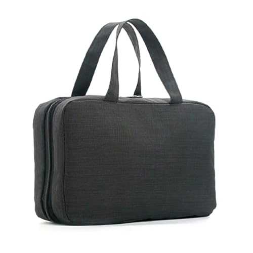 Hängende Make-up-Tasche für Damen, Reisefreundlich, Kulturbeutel, Organizer, Kosmetikhalter mit mehreren Fächern, Schwarz von Ldbuejiaja