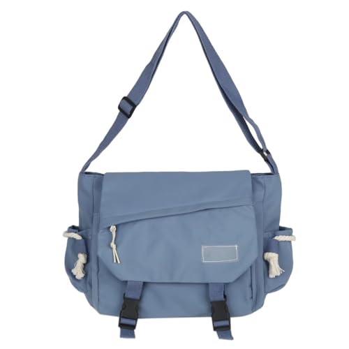 Harajuku Nylon-Umhängetasche, Umhängetasche, Umhängetasche, Schultasche, Büchertasche, Blau, Böhmisch von Ldbuejiaja