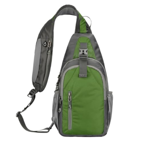 Herren Brusttasche Sporttasche Praktischer Schulterrucksack Crossbody Tasche für den täglichen Gebrauch, Dunkelgrün, Bohemian-Stil Herren Brusttasche Sporttasche Praktischer Schulterrucksack Crossbody Tasche für den täglichen Gebrauch, Dunkelgrün, Bohemian-Stil von Ldbuejiaja