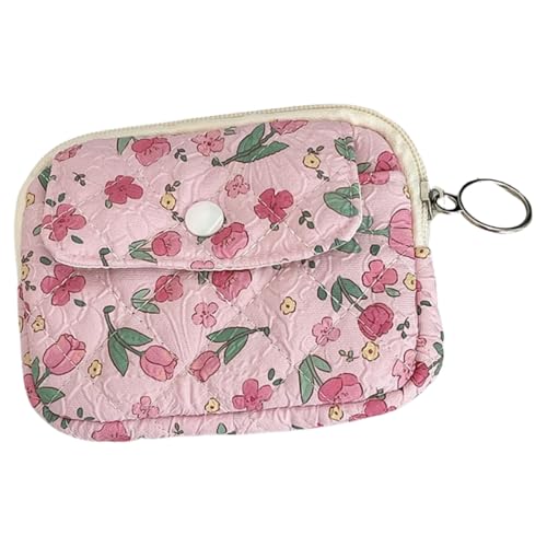 Kleine Aufbewahrungstasche mit Blumenmuster, Cartoon-Geldbörse, Münzgeldbörse, Lippenstift-Tasche, Ruth S Avatar, Bohemian-Stil von Ldbuejiaja