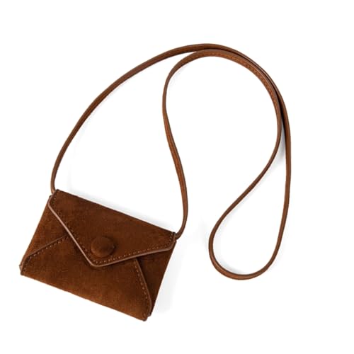 Kleine Damentasche, Halskette, Kartenhalter, einfarbig, Schultertasche, Hüfttasche, Kaffee, Böhmisch von Ldbuejiaja