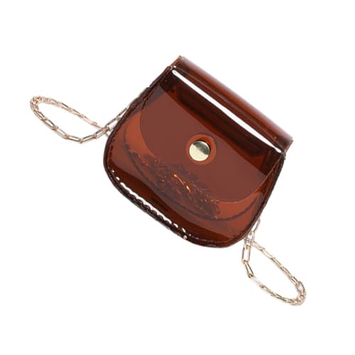 Kleine Umhängetasche für Damen, transparent, Umhängetasche, Sättel, Tasche, Ketten, Kuriertasche, Kaffee, Bohemian-Stil von Ldbuejiaja
