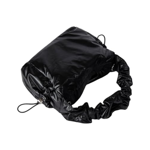 Koreanische Stile Crossbody Tasche für Frauen Plissee Schultertasche Kordelzug Handtasche, Schwarz, Böhmisch von Ldbuejiaja