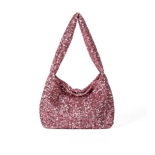 Koreanische Stile Umhängetasche Große Kapazität Unterarmtasche Einkaufstasche Pailletten Abendtasche Handtasche Geldbörse Stilvolle Achseltasche von Ldbuejiaja