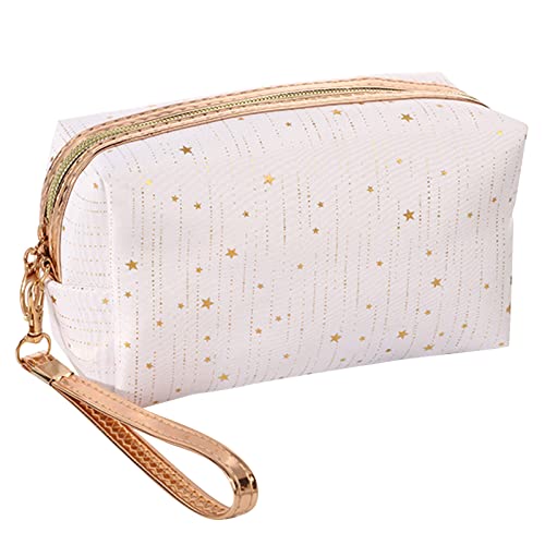 Kosmetiktasche für Damen, Make-up-Tasche, Sterne-Waschtasche, Kulturbeutel, Reise-Damen-Make-up-Tasche, Tamponhalter, leicht, Make-up-Tasche, stilvolles Reisezubehör, Beauty-Etui-Halter, weiß Kosmetiktasche für Damen, Make-up-Tasche, Sterne-Waschtasche, Kulturbeutel, Reise-Damen-Make-up-Tasche, Tamponhalter, leicht, Make-up-Tasche, stilvolles Reisezubehör, Beauty-Etui-Halter, weiß von Ldbuejiaja
