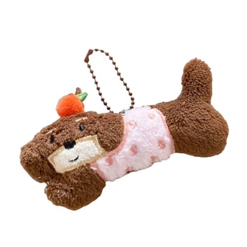 Kreativer Dackel-Plüsch-Schlüsselanhänger, niedlicher Hunde-Anhänger für Taschenzubehör und Schlüsselhalter, Tasche, hängende Dekoration, B, Bohemian-Stil von Ldbuejiaja