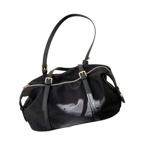 Lässige Damen-Umhängetasche, großes Fassungsvermögen, Handtasche für Achselhöhlen, Schwarz, Böhmisch von Ldbuejiaja