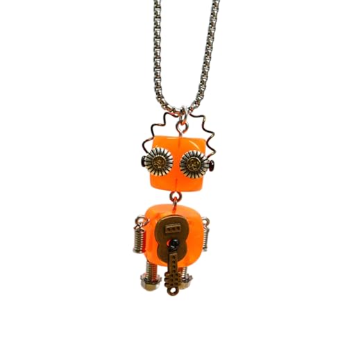 Ldbuejiaja Einzigartige Roboter Neckanteil Muti Funktionl Roboter Anhänger Halskette Vintage Movable Neckschmuck Für Tägliche Verschleißdaten Künstlerischer Und Kreativer Schmuck von Ldbuejiaja
