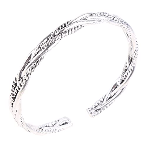 Ldbuejiaja Gedrehter glatter Retro-Armreif für Männer und Frauen, Schmuck, Geschenk, Punk-Schmuck, Manschettenarmbänder, gedreht, gewebt, für Damen, Herren, Herren-Manschetten-Armbänder, Jungen Ldbuejiaja Gedrehter glatter Retro-Armreif für Männer und Frauen, Schmuck, Geschenk, Punk-Schmuck, Manschettenarmbänder, gedreht, gewebt, für Damen, Herren, Herren-Manschetten-Armbänder, Jungen von Ldbuejiaja