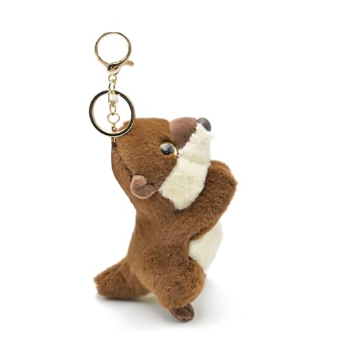 Ldbuejiaja Stilvolle Plüsch Keychain Weich Bequeme Stoffbeutel Charme Animal Anhänger Keyring Accessoire Für Den Täglichen Gebrauch Frauen Schlüsselring von Ldbuejiaja