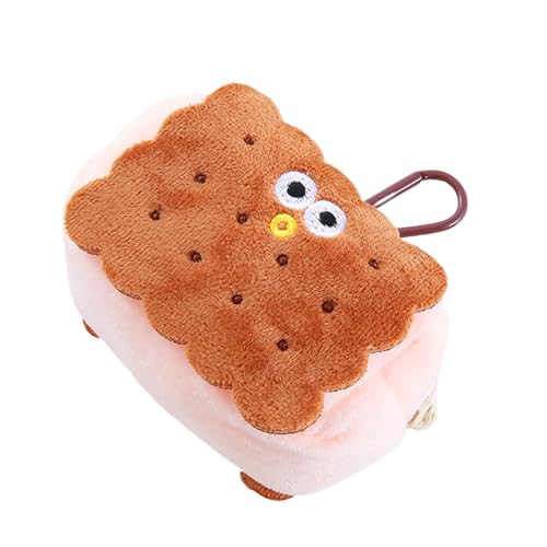 Mehrzweck-Münzhalter im Capybaras-Tier-Stil mit sicherem Reißverschluss-Design, Zubehör für den täglichen Gebrauch, biscuit von Ldbuejiaja