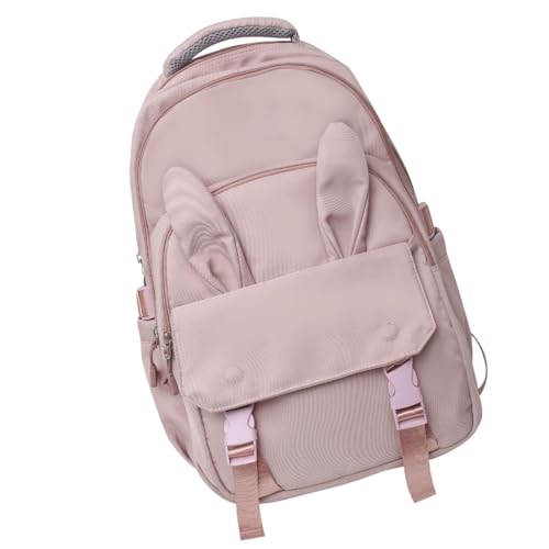Moderner Laptop-Rucksack aus Nylon für Damen, geräumige Schultasche für Bücher, Rosa, Bohemian-Stil von Ldbuejiaja