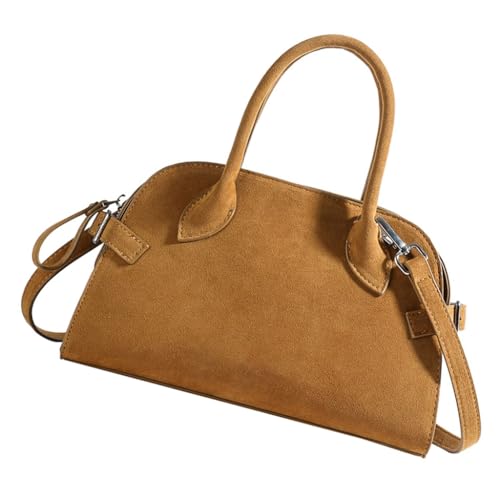 Modische Damen-Umhängetasche, PU-Schultertaschen und mehrere Tragemöglichkeiten, Handtasche für den täglichen Gebrauch, Braun, Böhmisch von Ldbuejiaja