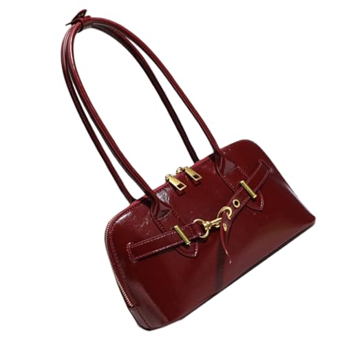 Modische Damen Umhängetasche Achselbörse Satchel für anspruchsvollen Look, Burgunder, Böhmisch von Ldbuejiaja