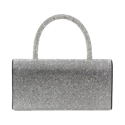 Modische Umhängetasche Handtasche Strass Abendtasche mit Kette für Damen, Schwarz, Böhmisch von Ldbuejiaja