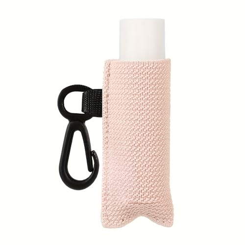 Modischer Lippenbalsam-Schlüsselanhänger, Lippenstift-Halter, Schlüsselanhänger, elastischer Clip auf Kosmetiktasche, praktisches Reise-Aufbewahrungszubehör von Ldbuejiaja