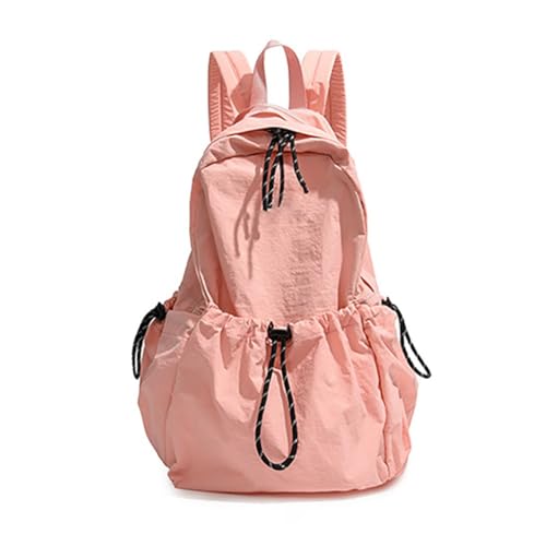 Modischer Nylon-Rucksack für Damen und Herren, große Kapazität, College-Schultasche, Rosa, Bohemian-Stil von Ldbuejiaja